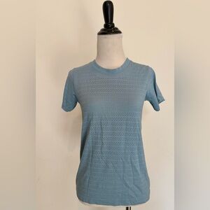 lululemon athletica Sky Blue Short Sleeve Tee
